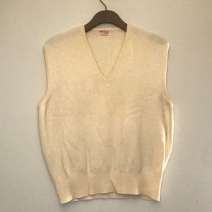 vintage cashmere sweater vest, Caerlee for Saks Fifth Avenue